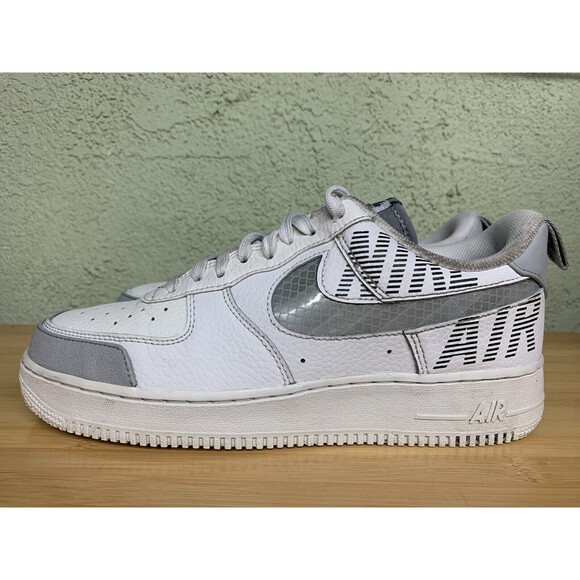 Rare  Nike Air Force 1 \'07 LV8‎ Under Construction White Grey BQ4421-100 Size 9 main image 9